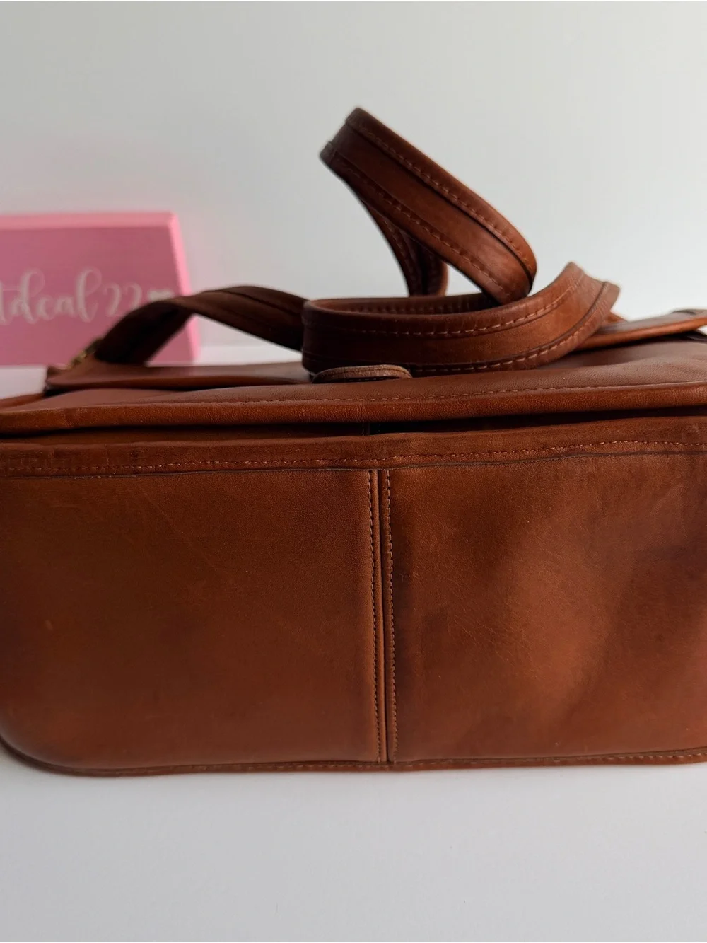Vintage Coach nyc British Tan Rambler Shoulder Bag